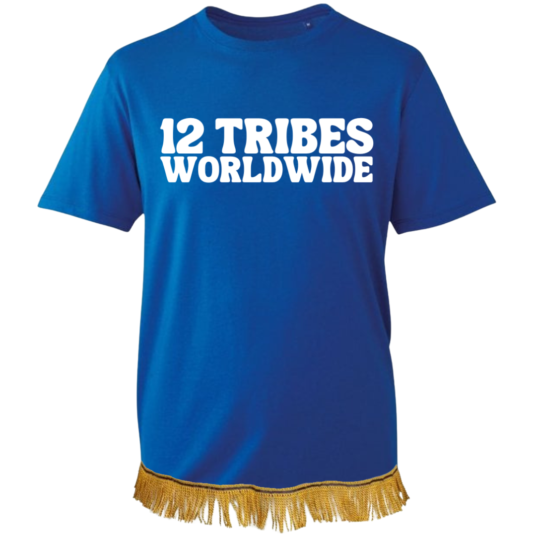 12 TRIBES Worldwide Adult T-Shirt with Fringes