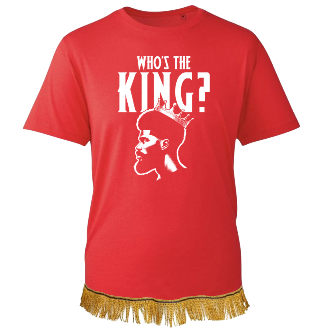 Who's The King Adult T-Shirt with Fringes