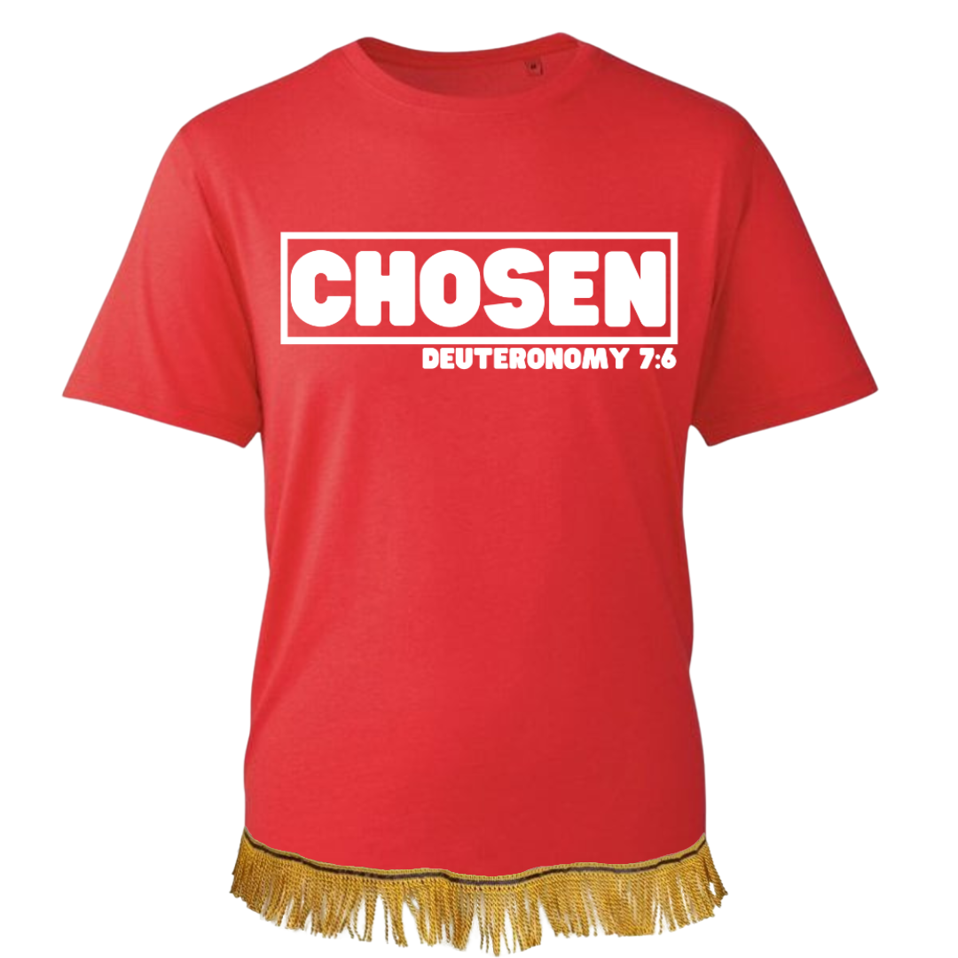 CHOSEN Adult T-Shirt with Fringes