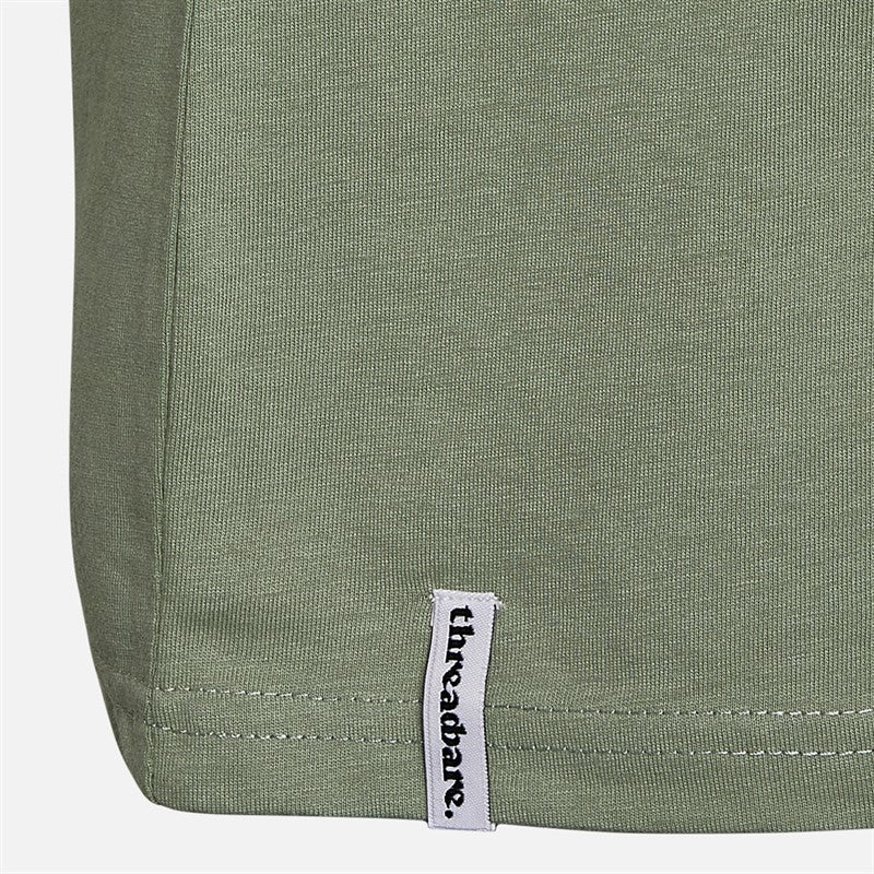 Men's Fringed Ribbed Neck Trim T-Shirts Bundle (5 Pack)